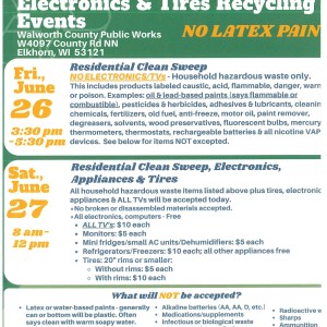 Walworth County Clean Sweep 2026